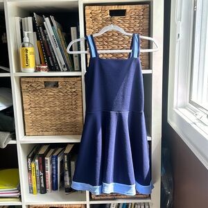 Aqua Girl Mini Navy and Light Blue Dress